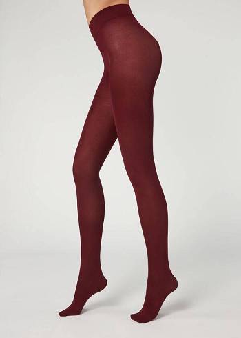 Calzedonia 50 Denier Total Comfort Soft Touch Opaque Ženske Hulahopke Bordo | HR3165GL