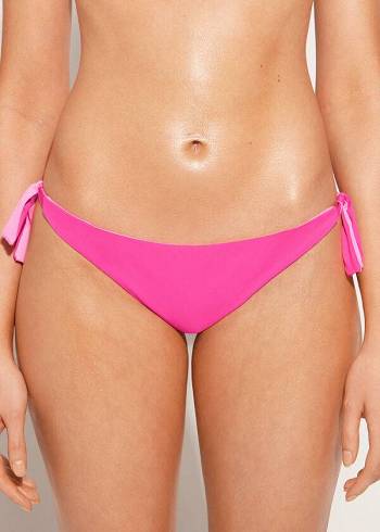 Calzedonia Bow Brazilian Indonesia Eco Ženske Donji Dio Bikinija Roze | HR2890YU