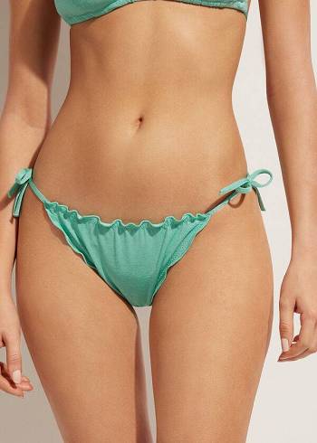 Calzedonia Brazilian String Formentera Ženske Donji Dio Bikinija Zelene | HR2858SO