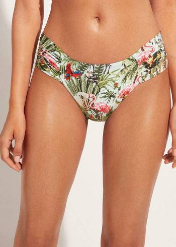 Calzedonia Draped Nairobi Eco Ženske Donji Dio Bikinija Zelene | HR2813SO