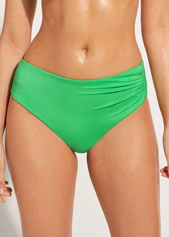 Calzedonia High Waist Indonesia Eco Ženske Donji Dio Bikinija Zelene | HR2761LH