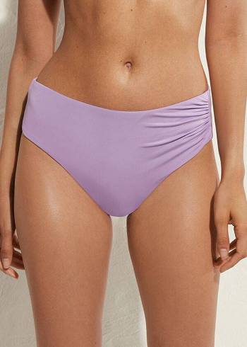 Calzedonia High Waist Indonesia Eco Ženske Donji Dio Bikinija Ljubičaste | HR2763JJ