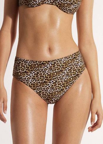 Calzedonia High Waist Malindi Ženske Donji Dio Bikinija Smeđe | HR2756BC