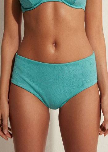 Calzedonia High Waist Marsiglia Ženske Donji Dio Bikinija Tirkizne | HR2755NB