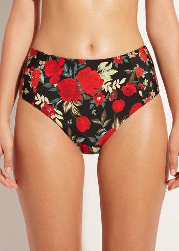 Calzedonia High Waist Reversible Nizza Ženske Donji Dio Bikinija Roze | HR2754MA