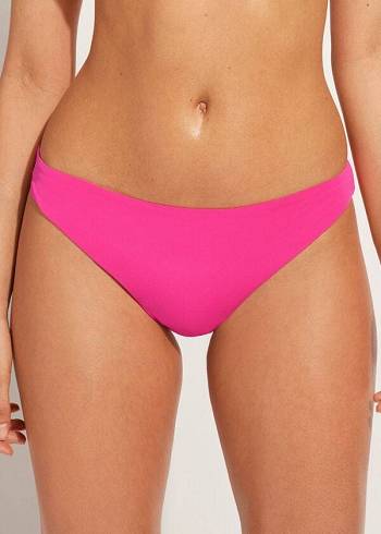 Calzedonia Indonesia Eco Low rise Ženske Donji Dio Bikinija Roze | HR2716SO