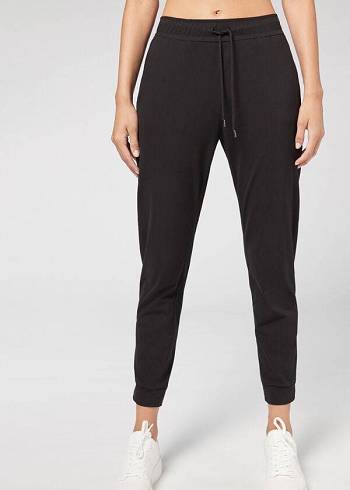 Calzedonia Jogger in Ultra Light Supima Cotton Ženske Tajice Crne | HR1529BC