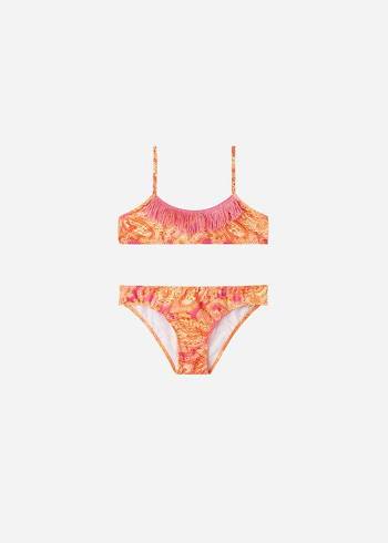 Calzedonia Paisley Two-Piece Jasmine Dječje Kupaći Kostimi Crvene | HR1143WY