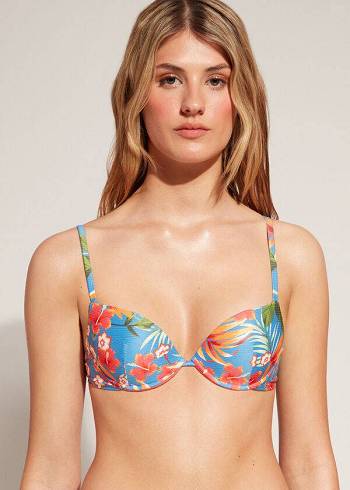 Calzedonia Podstavljena Push-Up Maui Ženske Gornji Dio Bikinija Zelene | HR2326MA