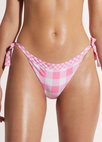 Calzedonia Side Tie Lione Ženske Donji Dio Bikinija Roze | HR2628AP