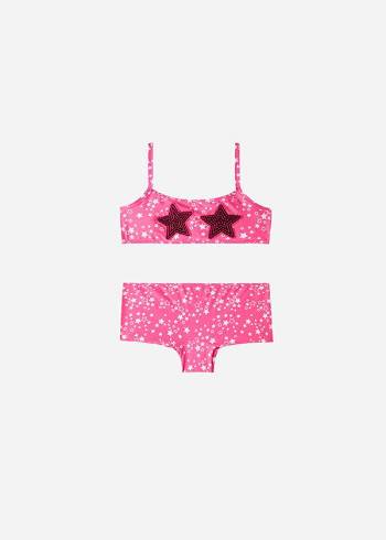 Calzedonia Star Two-Piece Jam Dječje Kupaći Kostimi Roze | HR1142QZ