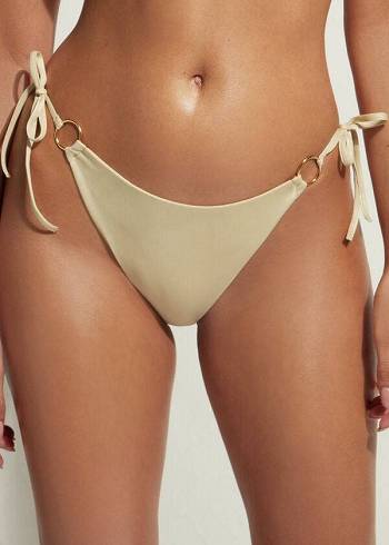 Calzedonia String Tie Abu Dhabi Ženske Donji Dio Bikinija Zlatne | HR2571GL