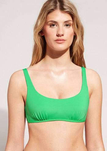 Calzedonia Tank Stil Indonesia Eco rosa Ženske Gornji Dio Bikinija Zelene | HR2196GL