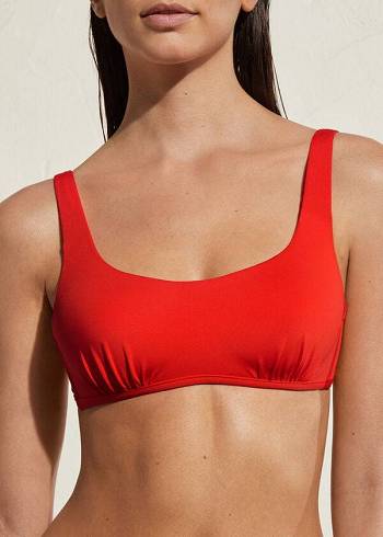 Calzedonia Tank Stil Indonesia Eco Ženske Gornji Dio Bikinija Crvene | HR2203CE