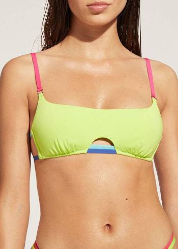 Calzedonia Tank Tokyo Eco Ženske Gornji Dio Bikinija Zelene | HR2190OR