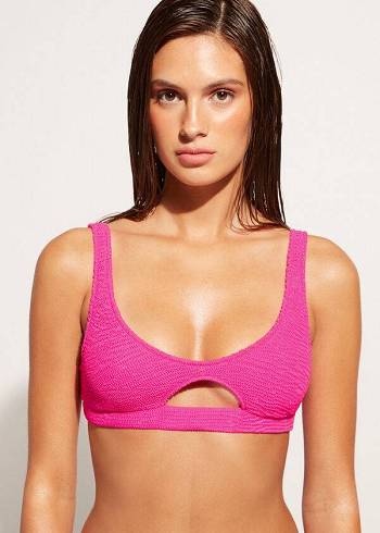 Calzedonia Tank-style Cut Out Miami Ženske Gornji Dio Bikinija Roze | HR2185RW