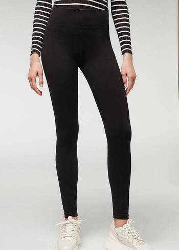 Calzedonia Thermal Ženske Tajice Crne | HR1494GL