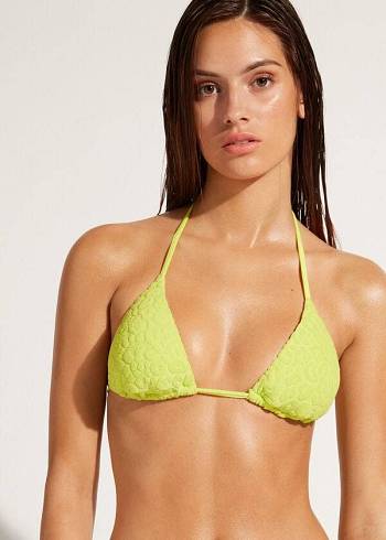 Calzedonia Triangle String Bangkok Ženske Gornji Dio Bikinija Zelene | HR2165PQ