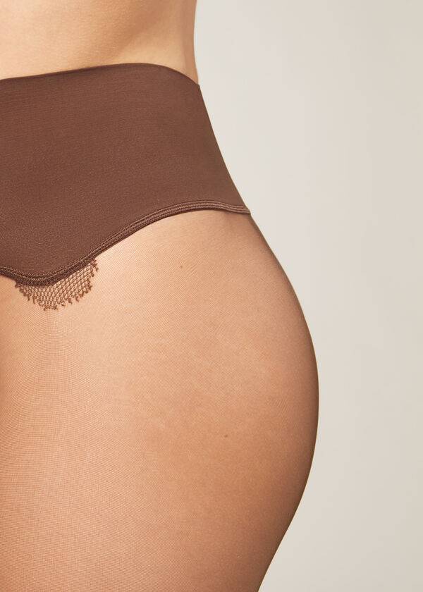 Calzedonia 20 Denier Seamless Totally Invisible Sheer Ženske Hulahopke Kafe | HR3041VD