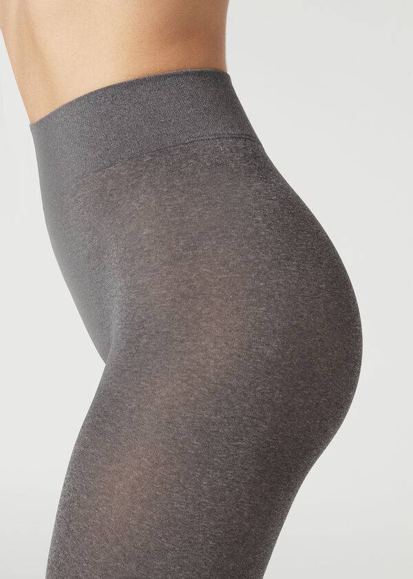 Calzedonia 50 Denier Total Comfort Soft Touch Patterned Ženske Hulahopke Sive | HR3120HK