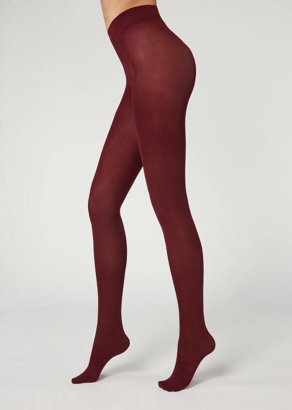 Calzedonia 50 Denier Total Comfort Soft Touch Opaque Ženske Hulahopke Bordo | HR3165GL