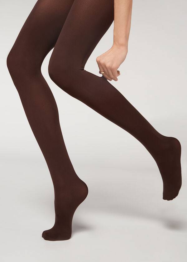 Calzedonia 50 Denier Totally Invisible Opaque Ženske Hulahopke Kafe | HR3150RW