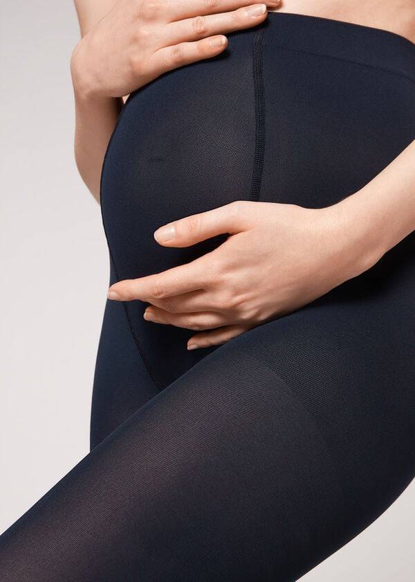 Calzedonia 60 Denier Maternity Opaque Ženske Hulahopke Plave | HR3148YU