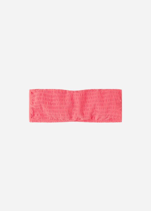 Calzedonia Bandeau Lanzarote Ženske Gornji Dio Bikinija Roze | HR2498PQ