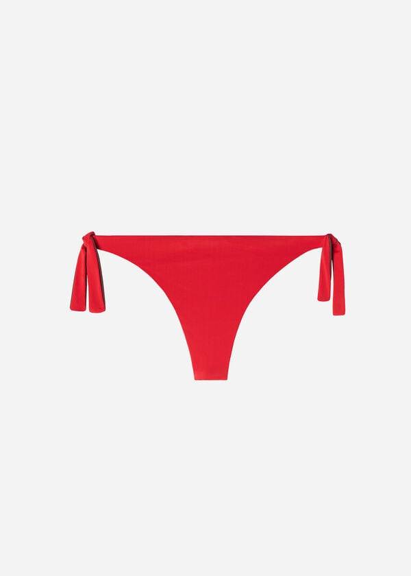 Calzedonia Bow Brazilian Indonesia Eco Ženske Donji Dio Bikinija Crvene | HR2888IS