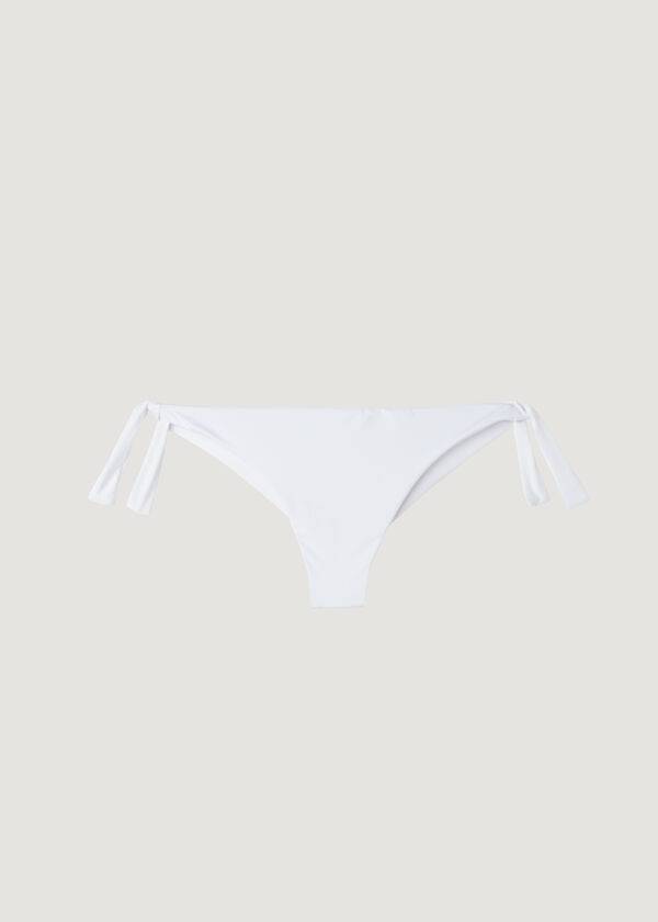 Calzedonia Bow Brazilian Indonesia Eco Ženske Donji Dio Bikinija Bijele | HR2892RW