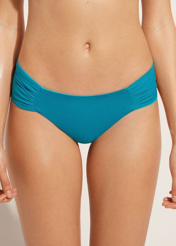 Calzedonia Brazilian Indonesia Eco Ženske Donji Dio Bikinija Tirkizne Zelene | HR2877LH