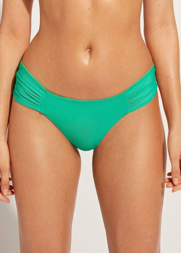 Calzedonia Brazilian Indonesia Eco Ženske Donji Dio Bikinija Zelene | HR2879JJ