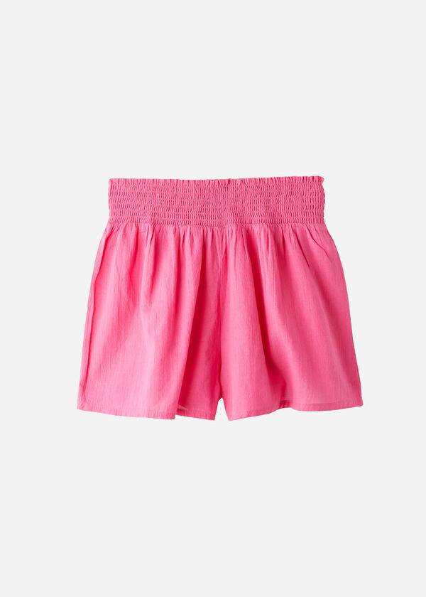 Calzedonia Cotton Shorts Ženske Cover Ups Roze | HR2068JJ