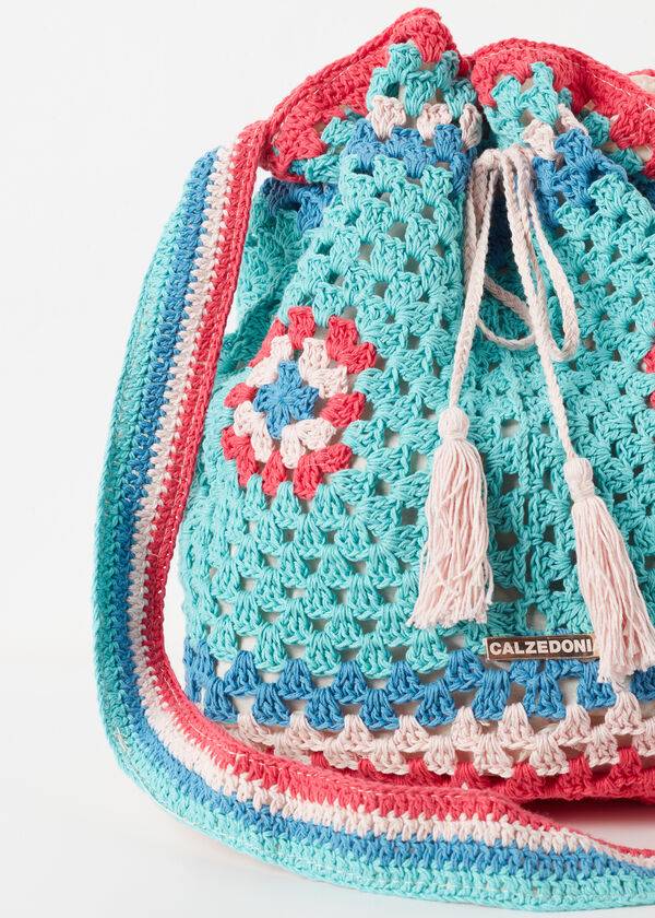 Calzedonia Crochet Beach Bag Ženske Pribor Tirkizne Plave | HR2917YU