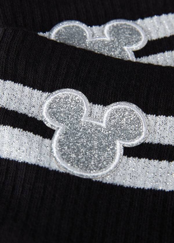 Calzedonia Disney Mickey Mouse Short Sport Ženske Čarape Crne | HR1772UT