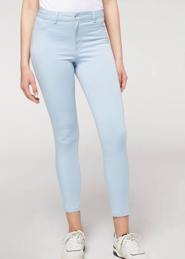 Calzedonia Eco Light Push Up Denim Ženske Traperice Bež | HR1606VD