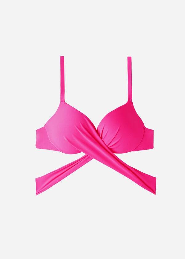 Calzedonia Graduated Podstavljena Push Up Indonesia Ženske Gornji Dio Bikinija Roze | HR2469DN