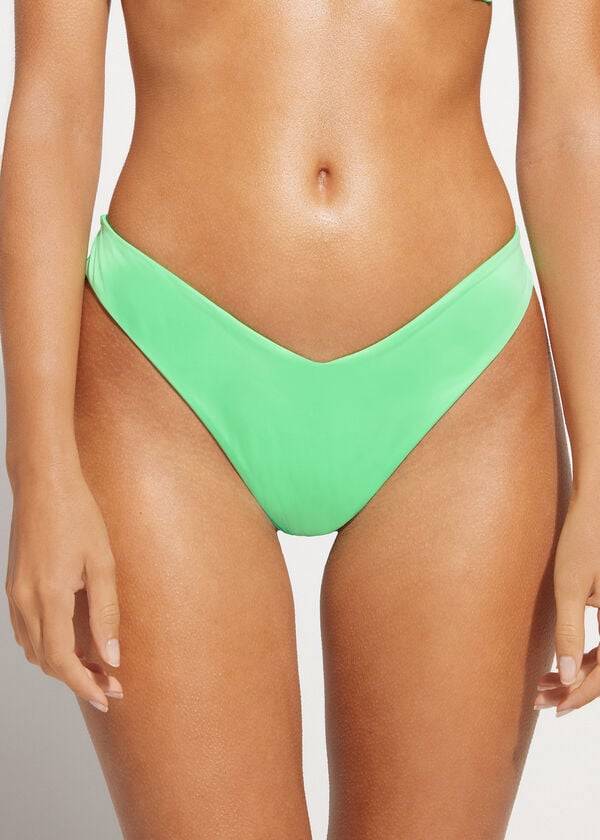 Calzedonia High Cut Brazilian Indonesia Eco Ženske Donji Dio Bikinija Menta | HR2804XF