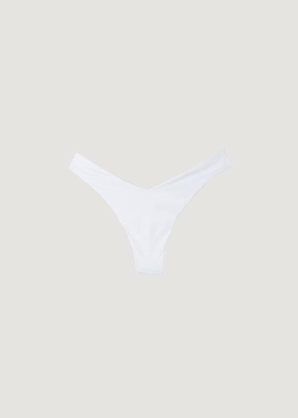 Calzedonia High Cut Brazilian Indonesia Eco Ženske Donji Dio Bikinija Bijele | HR2806LH