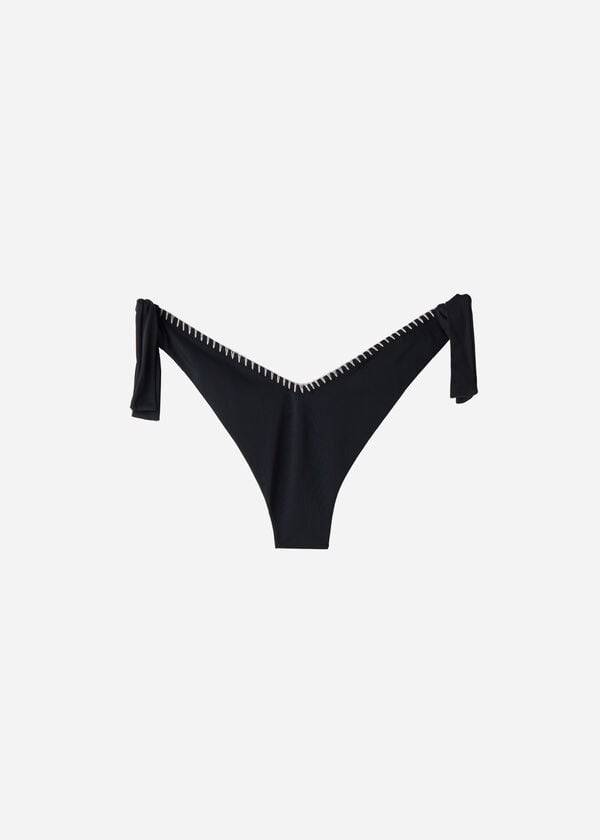 Calzedonia High V-Cut Brazilian Mumbai Ženske Donji Dio Bikinija Crne | HR2779WY