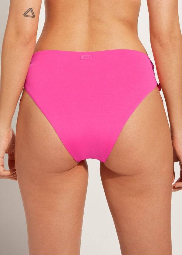 Calzedonia High-Waist Drawstring Indonesia Ženske Donji Dio Bikinija Roze | HR2734ZG