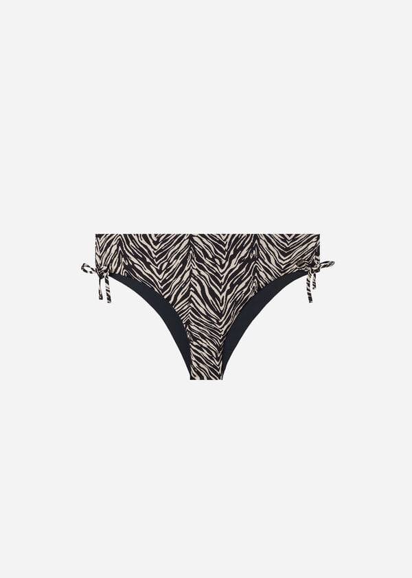 Calzedonia High-Waist Drawstring Nairobi Ženske Donji Dio Bikinija Crne | HR2731VD