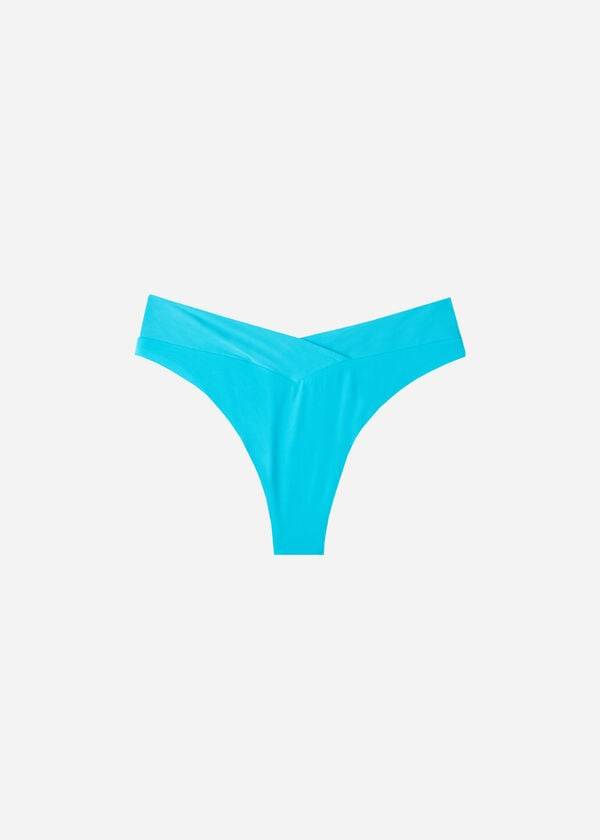 Calzedonia High-Waist V-Cut Brazilian Indonesia Ženske Donji Dio Bikinija Tirkizne | HR2727QZ