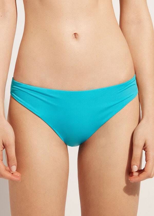 Calzedonia Indonesia Eco Low rise Ženske Donji Dio Bikinija Tirkizne | HR2715DN