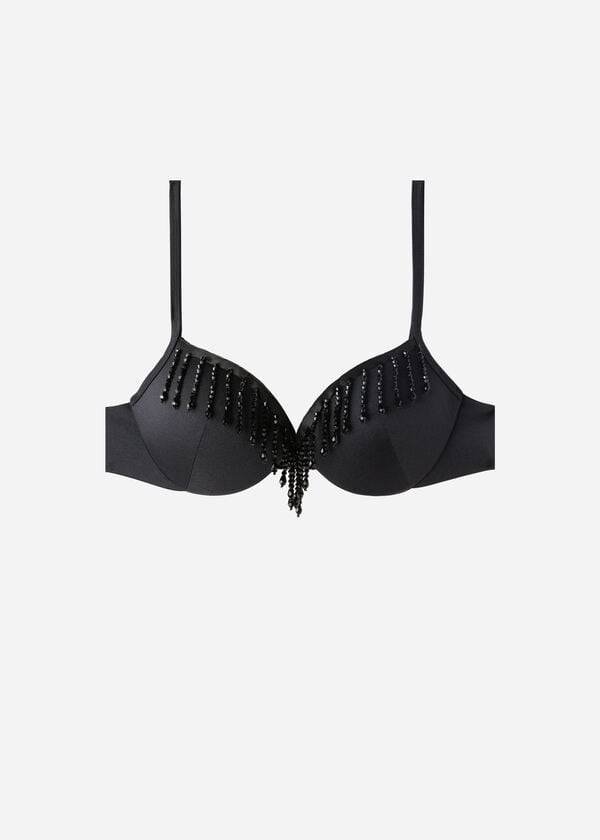 Calzedonia Lightly Podstavljena Push-up Taipei Ženske Gornji Dio Bikinija Crne | HR2414HK