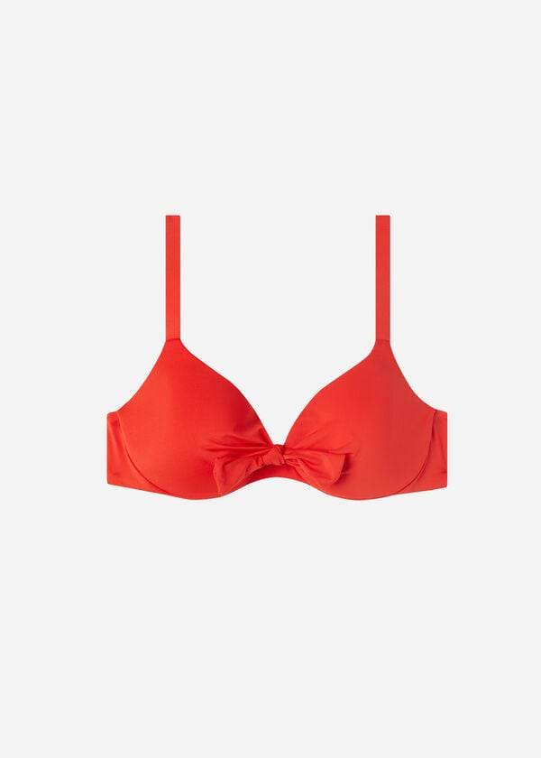 Calzedonia Podstavljena Push Up Indonesia Eco Sexy Ženske Gornji Dio Bikinija Crvene | HR2360KI