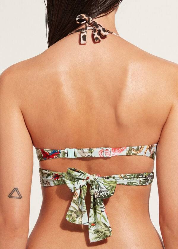 Calzedonia Podstavljena Push-Up Nairobi Eco Ženske Gornji Dio Bikinija Zelene | HR2320YU