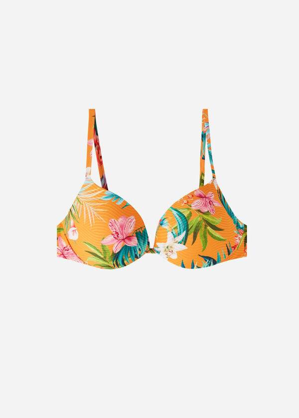 Calzedonia Podstavljena Push-Up Rio Eco Ženske Gornji Dio Bikinija Narančaste | HR2316PQ