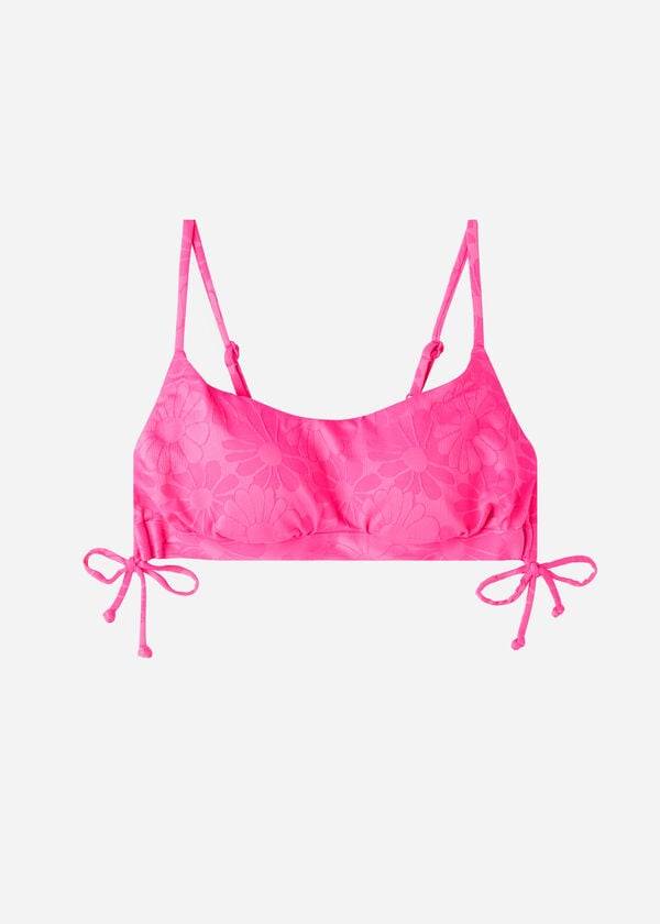 Calzedonia Podstavljena Tank-Stil Antibes Ženske Gornji Dio Bikinija Roze | HR2308VD