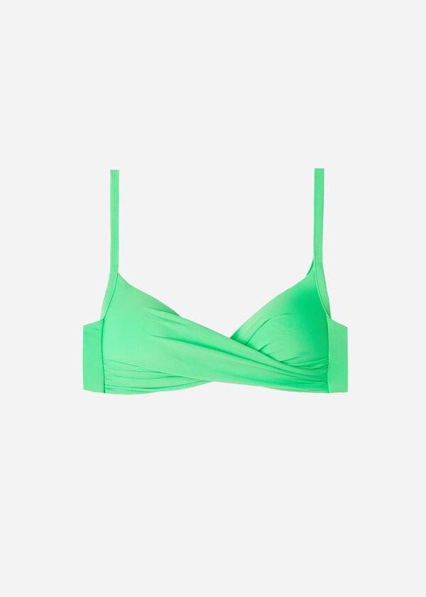 Calzedonia Podstavljena Triangle Indonesia Eco cobey Ženske Gornji Dio Bikinija Menta | HR2279ZG